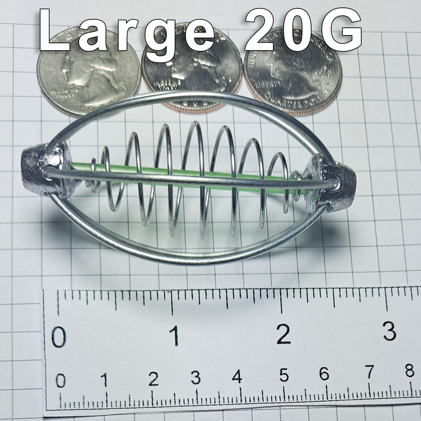 Carp Cage Feeders 20g 10 count (spring feeders, bait cage) Free